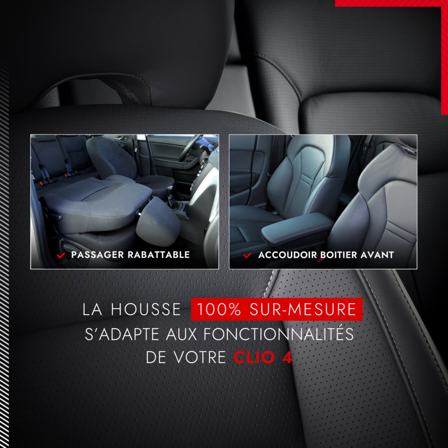 Jeu De Housse Sur Mesure Pour Renault Clio Places Dbs En