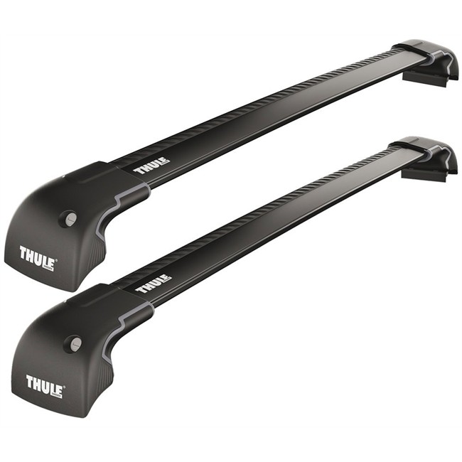 2 barres de toit complètes THULE WingBar Edge 9582B en aluminium noir