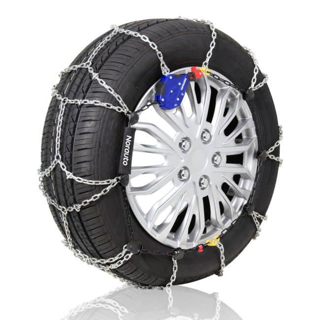 2 Chaînes Neige Norauto Automatiques 9 Mm Taille 104