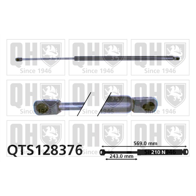 Vérin De Coffre Quinton Hazell Qts128376