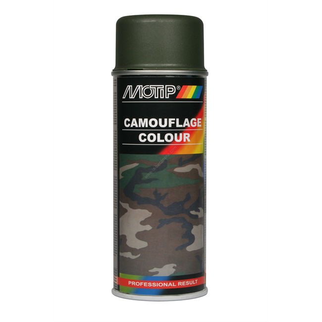 Bombe De Peinture Olive Mat Camouflage Motip M04202 400 Ml