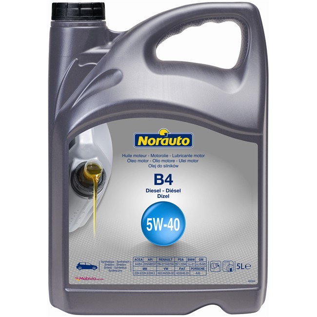 Huile Moteur Norauto 5w40 B4 Diesel 5 L