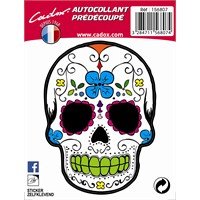 1 sticker autocollant CADOX Crâne mexicain