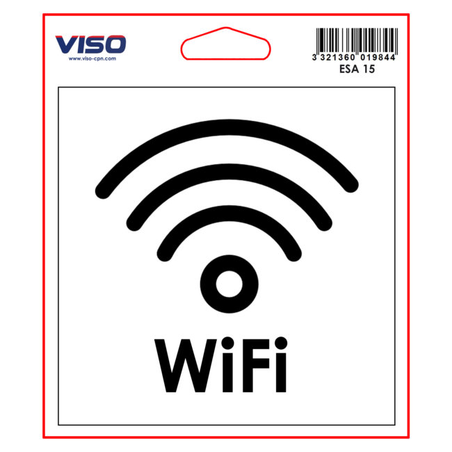 1 Disque Autocollant Zone Wifi Ø 11,5 Cm
