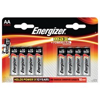 8 piles AA/LR6 ENERGIZER Alkaline Max +Power Seal