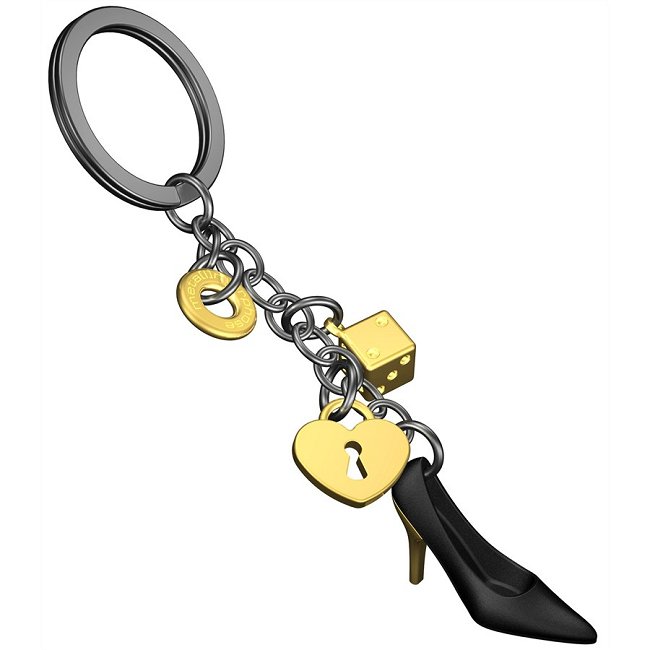 escarpin noir et transparent