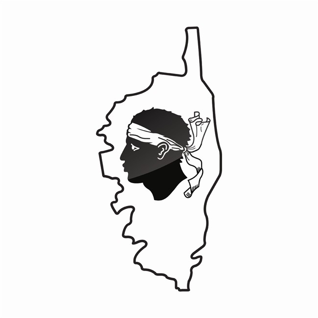 1 Décor Résine Autocollant 3d Corse