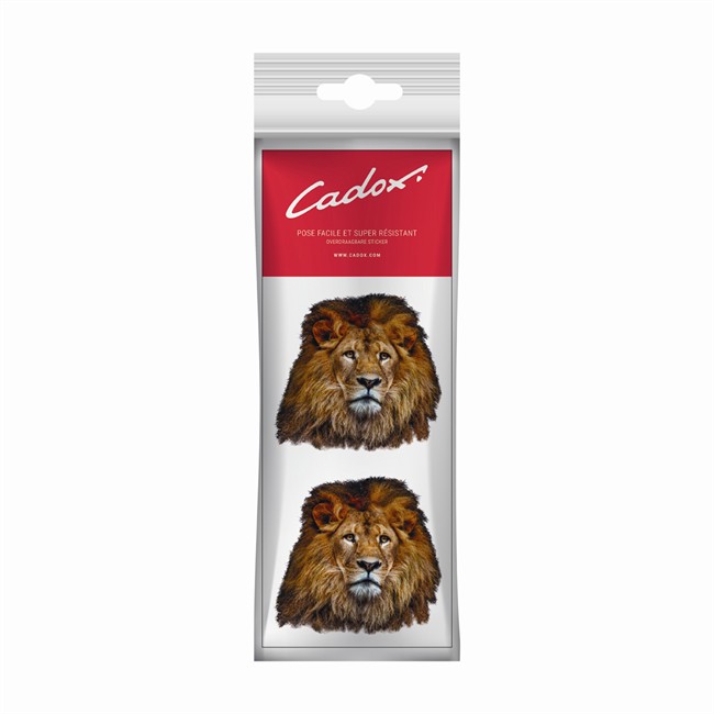 2 Stickers Autocollants Transférables Cadox Lion