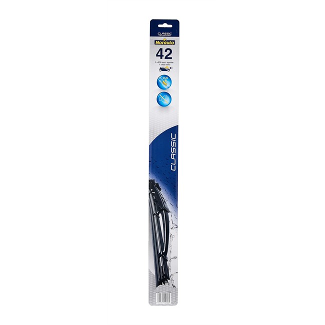 2 Balais D'essuie-glace Classic Norauto 42 530/450 Mm Avec Spoiler
