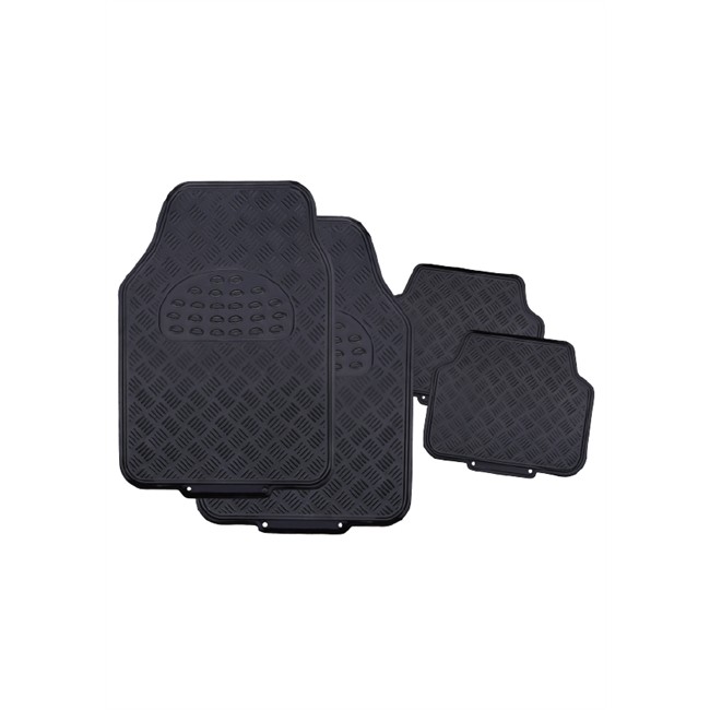 Jeu Complet De Tapis Universels Noirs En Pvc