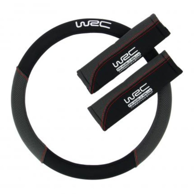 Couvre-volant Universel + 2 Fourreau Wrc, Noir Et Rouge