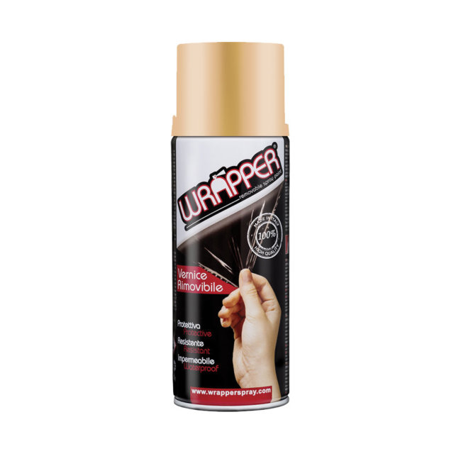 Bombe De Peinture Pelable Beige Sable Pour Jantes Wrapper 400 Ml