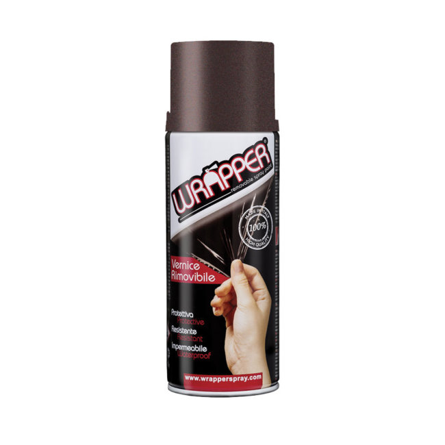 Bombe De Peinture Pelable Bronze Métallisé Pour Jantes Wrapper 400 Ml
