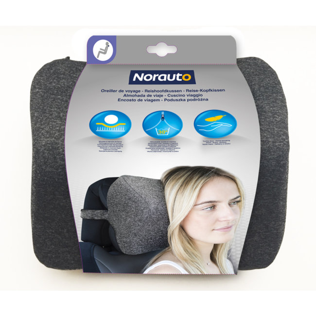 Oreiller De Voyage Chiné À Mémoire De Forme Norauto