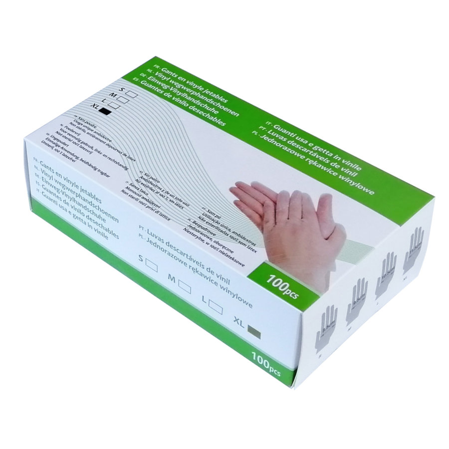 Boite De 100 Gants Jetables Ambidextres En Nitrile > E - Foto 2