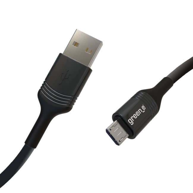 Câble Micro Usb 2,5 M Noir Green E