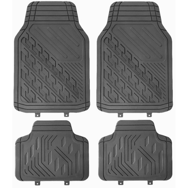 Jeu Complet De Tapis Universels En Pvc Noir