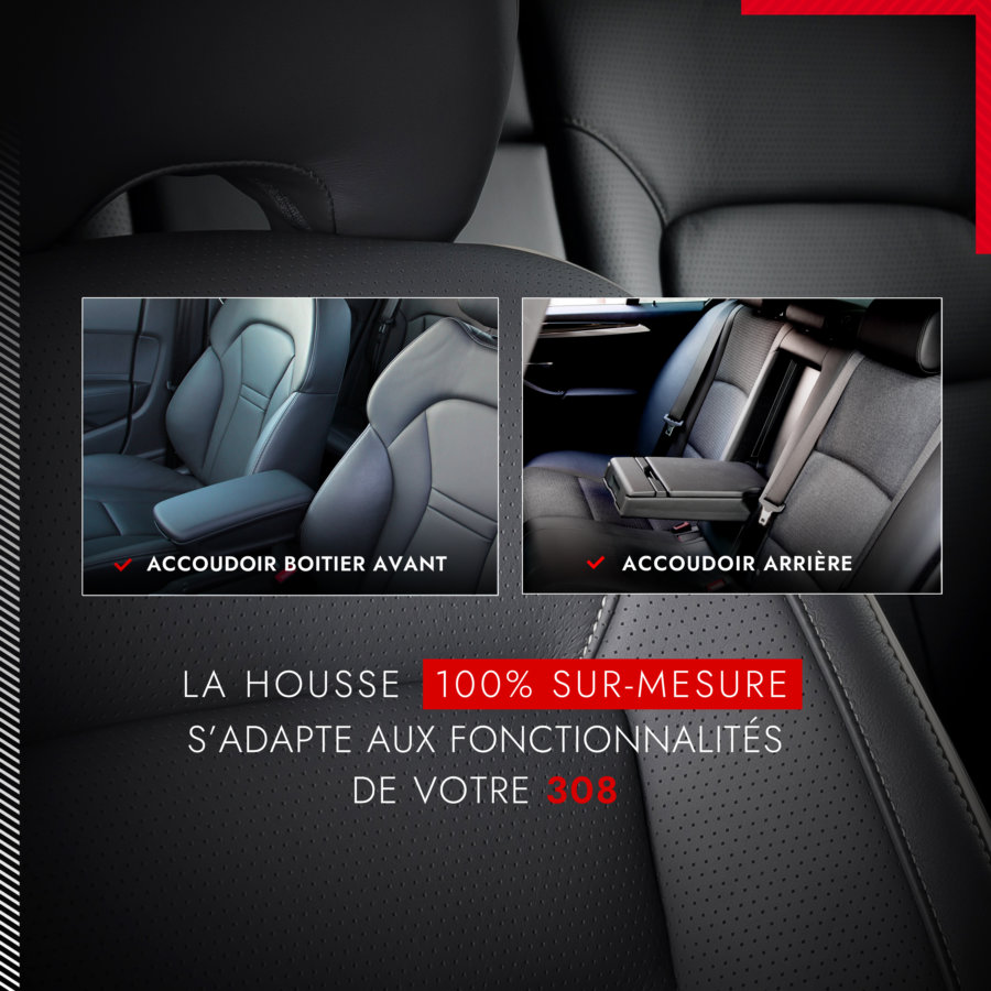Housses de Siège Cuir PU Noir Bord Gris Jeu Complet pour Housses de Siège Cuir PU Noir Bord Gris Jeu Complet pour