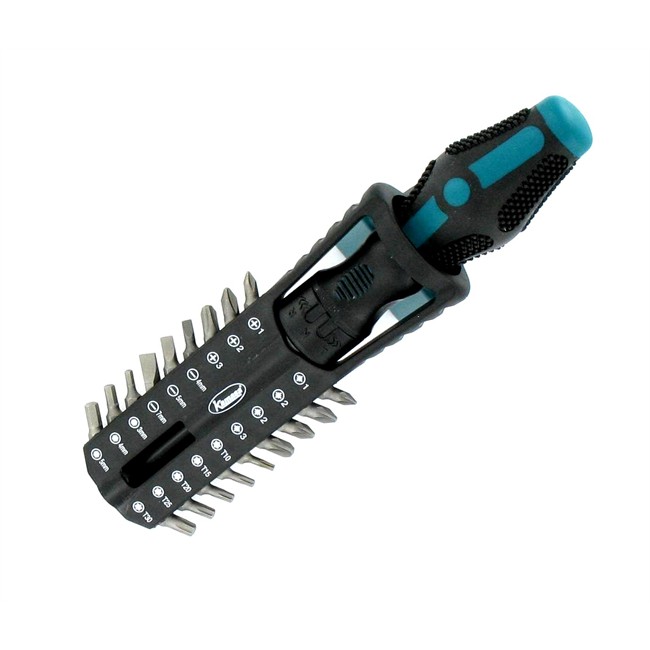 Tournevis À Cliquet Avec 19 Embouts Laser 4238