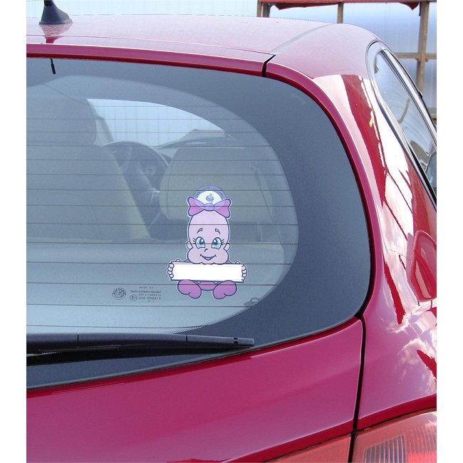 Signaletique Rose A Ventouse Cadox Bebe A Bord Norauto Fr