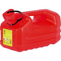 Jerrican carburant en polyéthylène rouge EDA 5 L + bec verseur