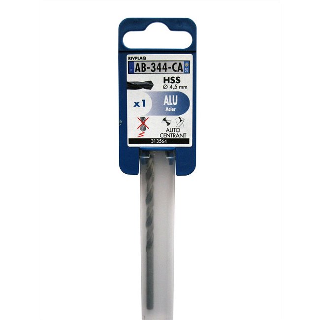 1 Foret Hss Acier EtAlu Ø 4,5 Mm