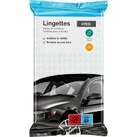 20 lingettes nettoyantes vitres parfum citron
