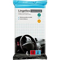 20 lingettes tableau de bord parfum new car