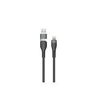 Câble ligthning - USB-C / USB A SD 1m