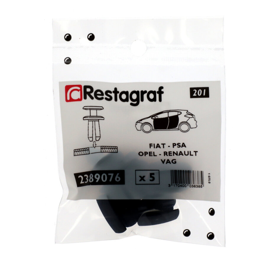 Agrafes de panneau 8,2 mm pour pour garniture intérieure et hayon Agrafes de panneau 8,2 mm pour pour garniture intérieure et hayon