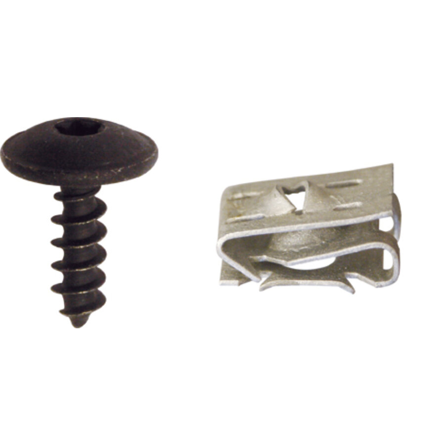 6 Vis 5 X 16 mm avec clips écrou