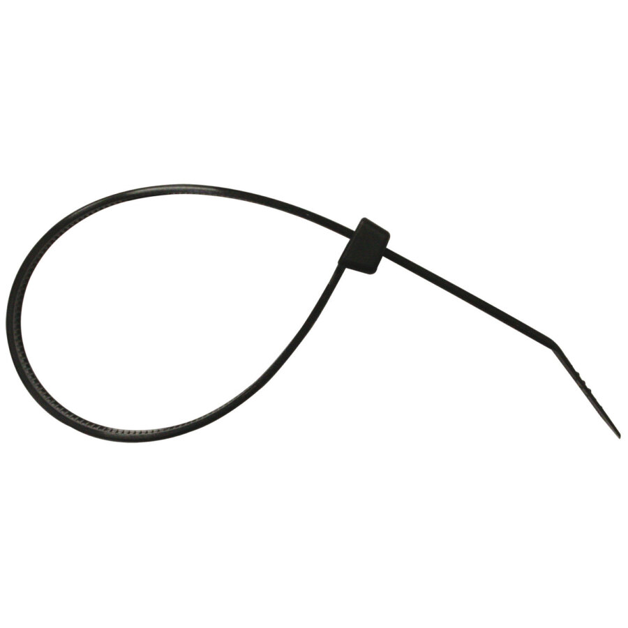 Lanières noires 7,6 X 250 mm 