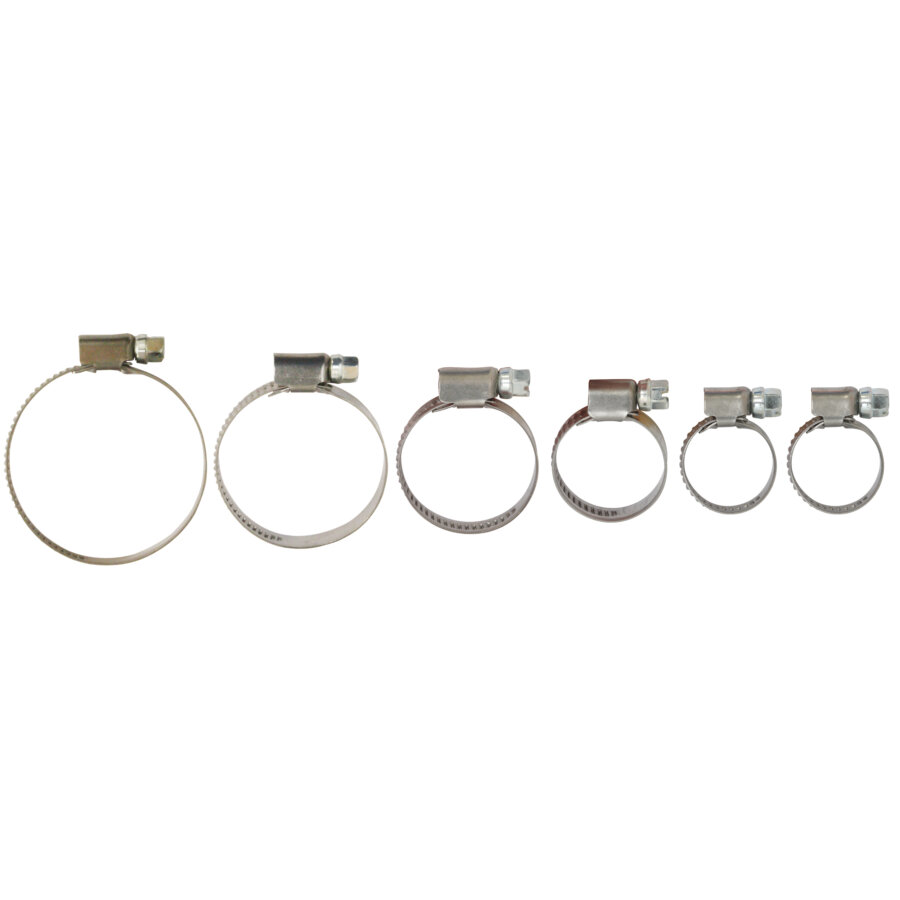Assortiment de colliers de serrage de 9 à 50 mm