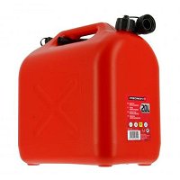 Jerrican carburant en plastique rouge 20 L PRECISION STEEL