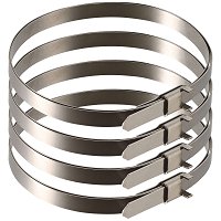 4 colliers de serrage lisse AUTOBEST pour soufflet de cardan