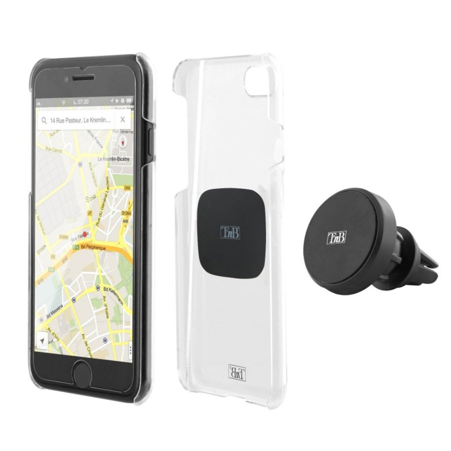 Support téléphone voiture aimanté sur grille d'aération TNB