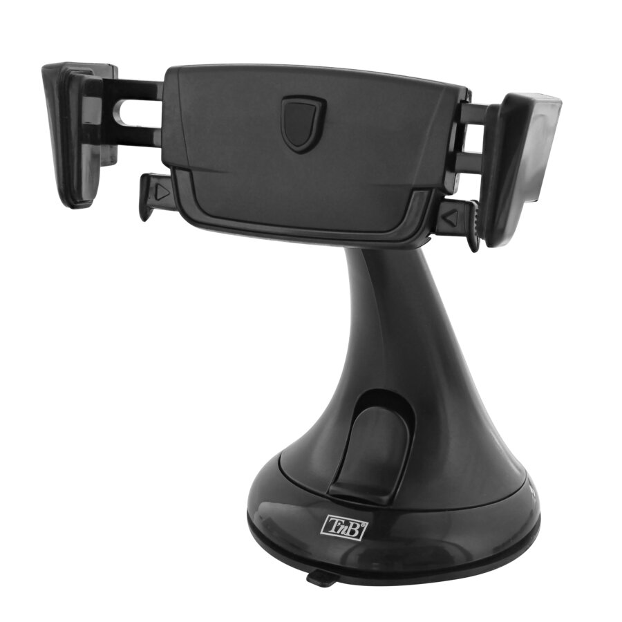 Support téléphone avec mâchoires automatiques noir TNB sur tableau de bord ou pare-brise
