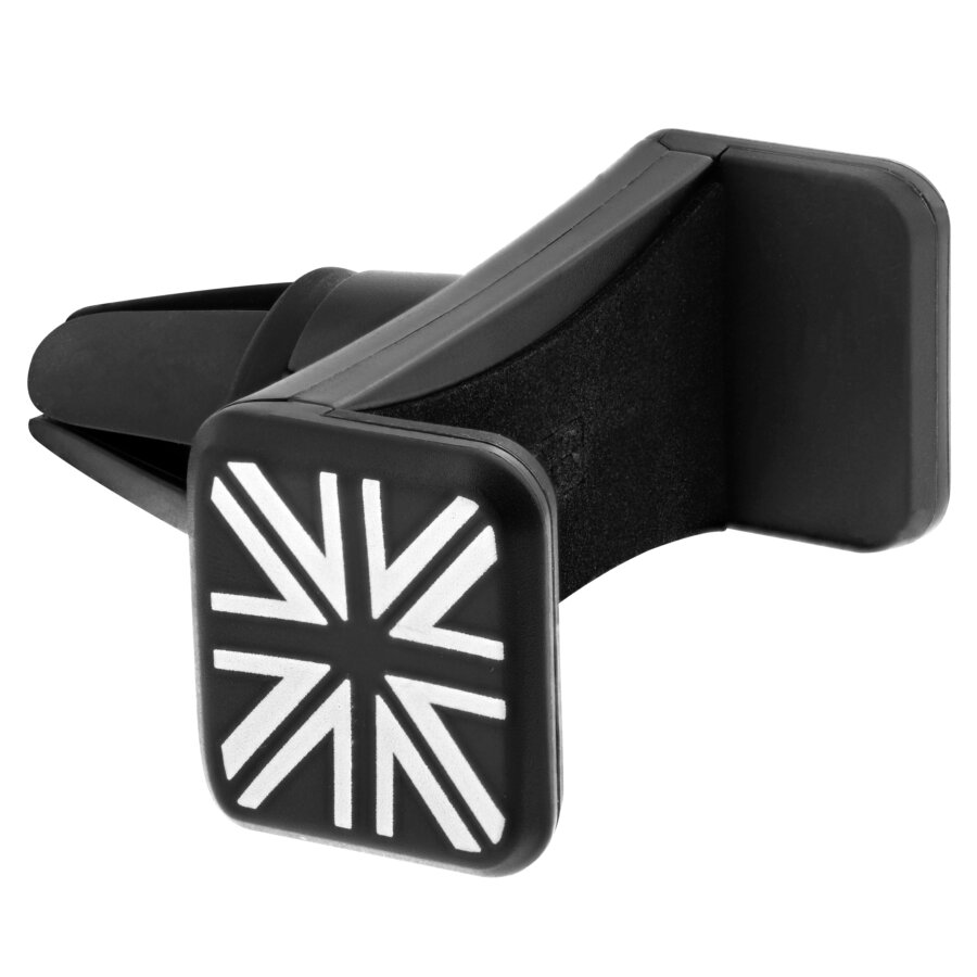 Support téléphone voiture sur grille compact universel noir drapeau UK TNB