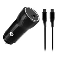 TNB USB-C 20W chargeur allume-cigare avec câble Type-C