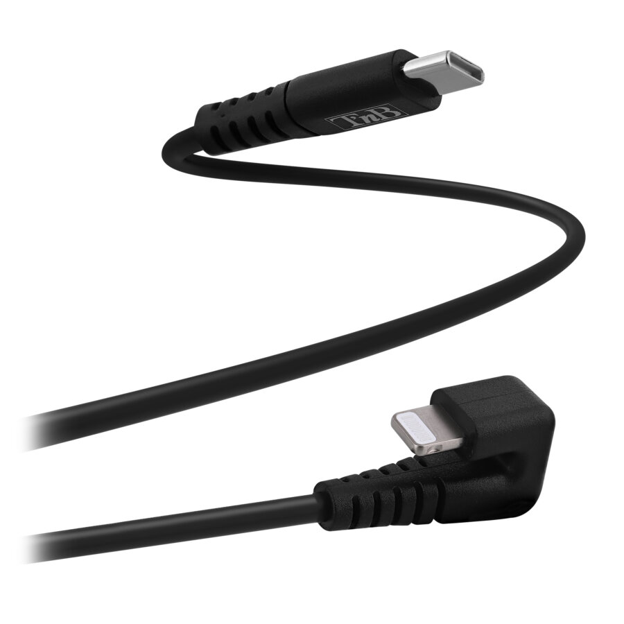 Câble noir TNB Type-C/Lightning de 2 m