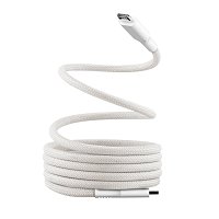 Câble USB-C vers USB-C gaine magnétique blanc 150 mm