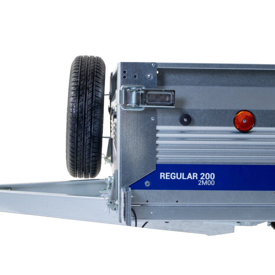 Support roue de secours pour remorque DBD 4 trous x 100