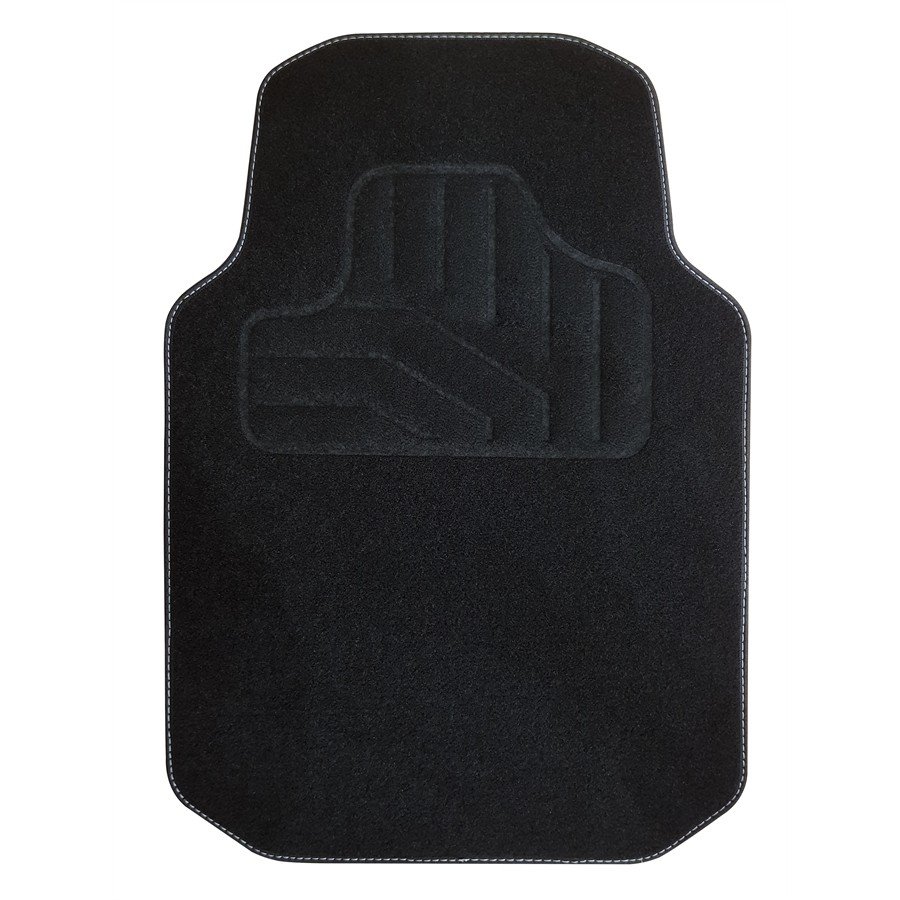 1 tapis avant de voiture universel noir moquette NORAUTO