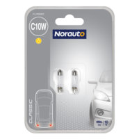 2 Ampoules Navette C10W NORAUTO Classic