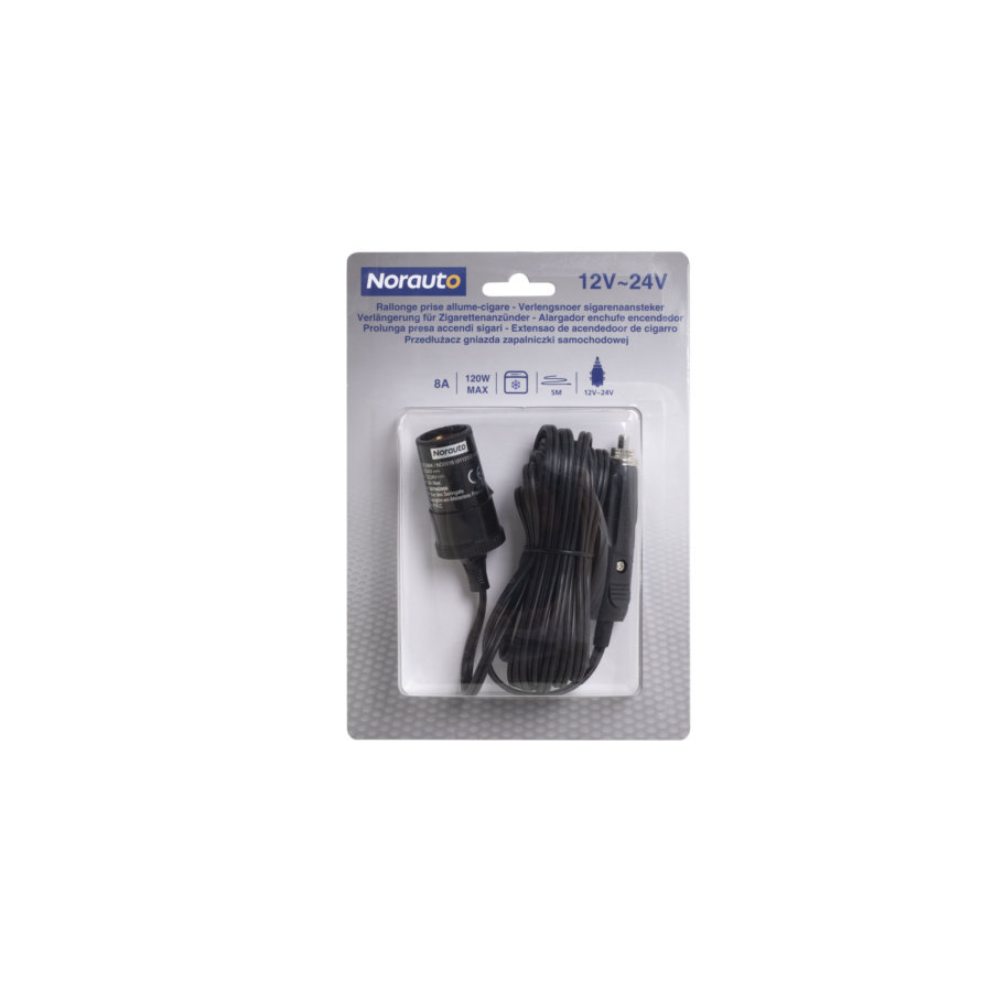 Rallonge Allume-cigare 3m Avec Interrupteur ON/OFF – Câble 14 AWG, Fusible 30A – 12V-24V Pour Voiture, Camping-car, Bateau