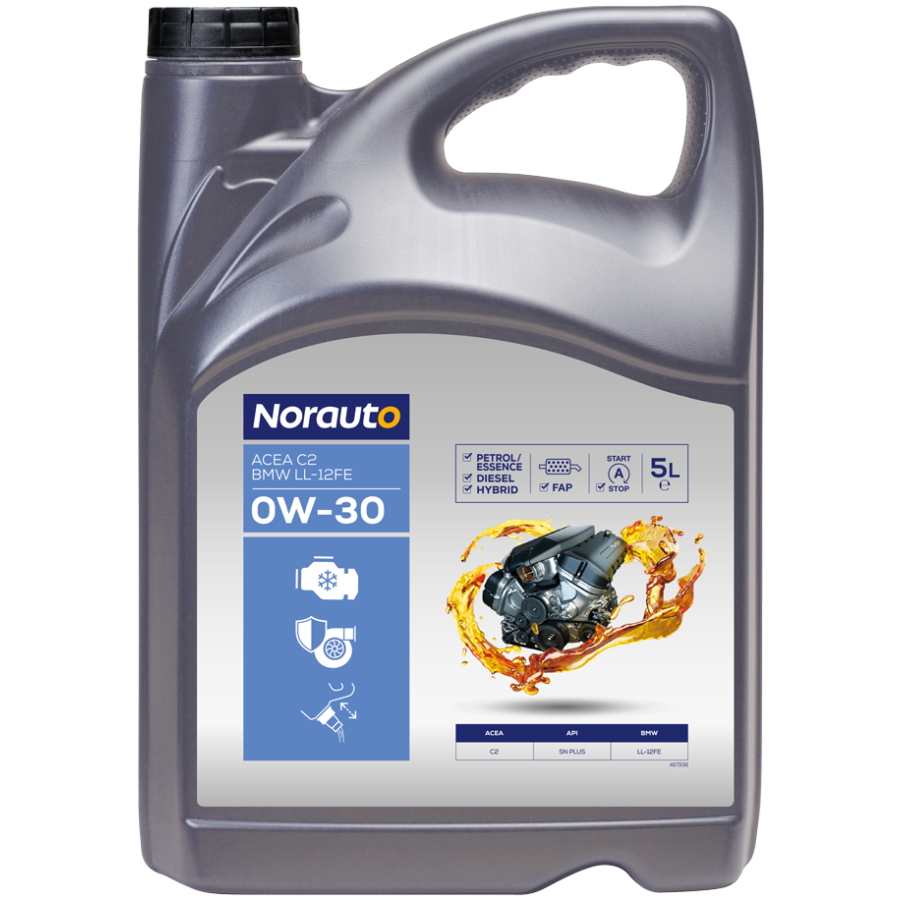 Huile moteur NORAUTO 0W30 C2 BMW LL-12 FE 5L