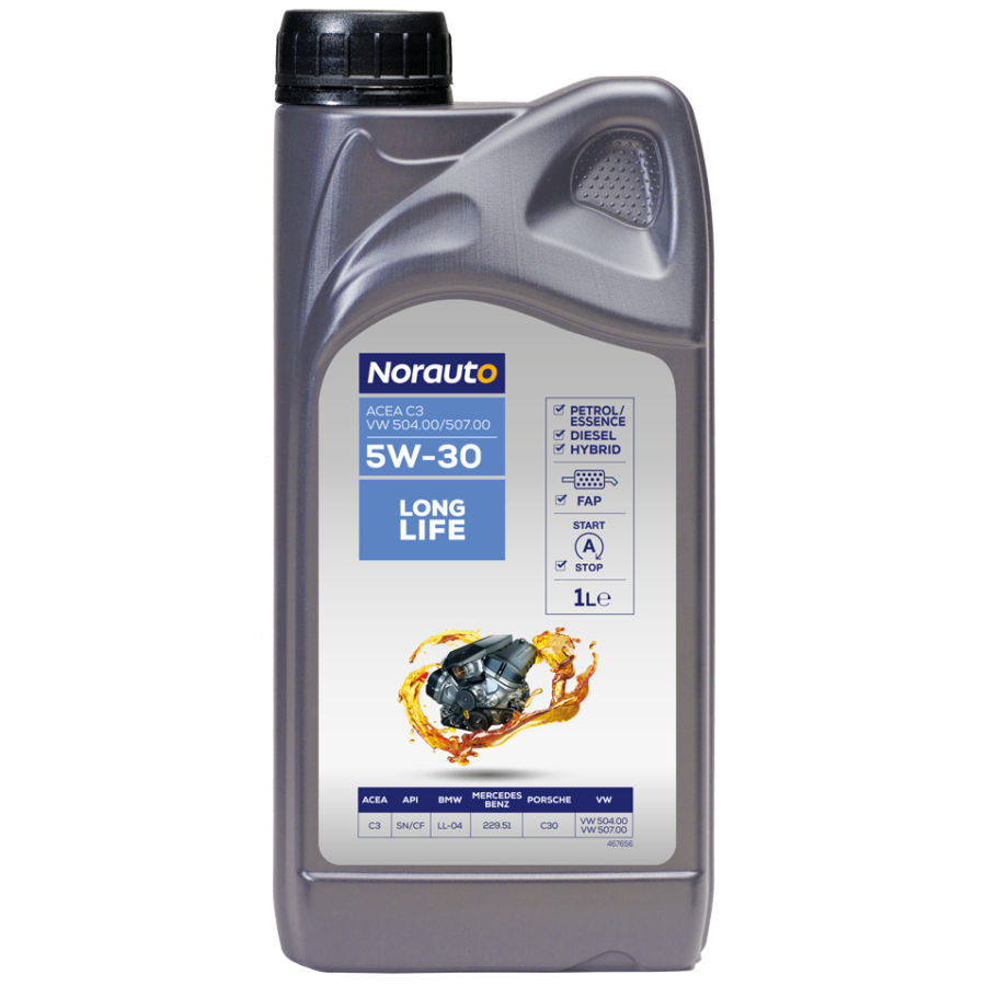 Huile moteur NORAUTO 5W30 C3 504 00 - 507 00 1L
