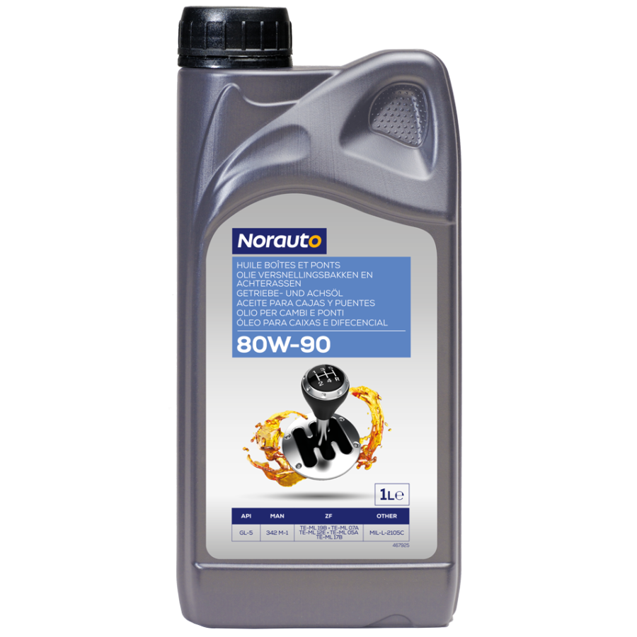 Huile boîte et pont NORAUTO 80W90 1L