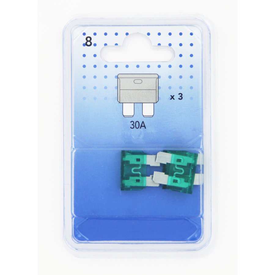 3 fusibles à broches standards 30 A