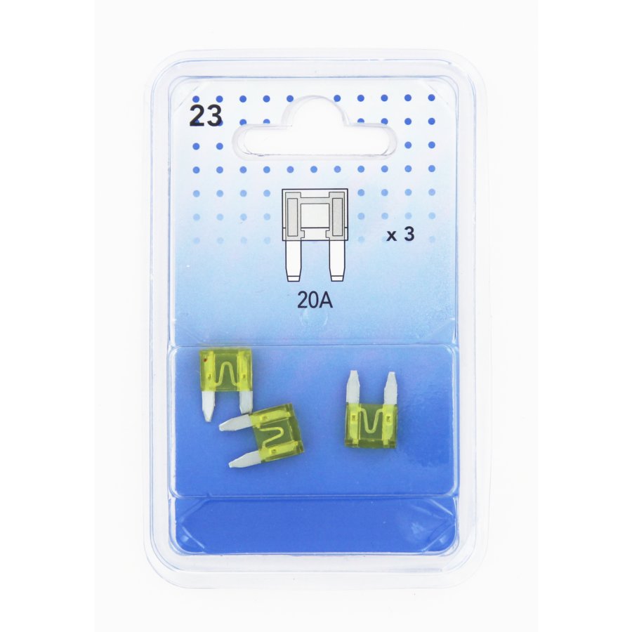 3 mini-fusibles à broches 20 A